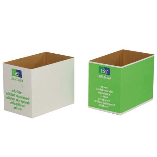 Paperinkeräyslaatikko pahvi valkoinen, hinta 4,56€