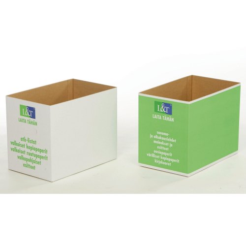 Paperinkeräyslaatikko pahvi vihreä, hinta 4,56€