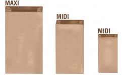 Paperipussi Peltolan Pussi Midi 380x210x80 mm ruskea /500