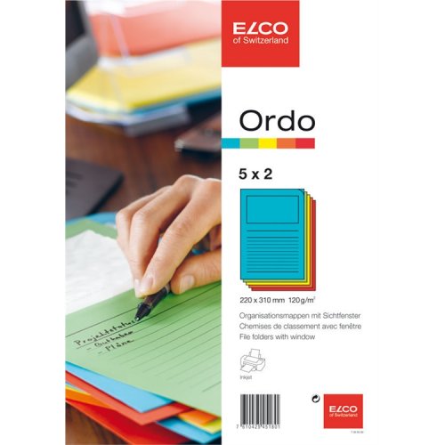Paperitasku Elco Ordo Classico värilajitelma /10, hinta 10,65€