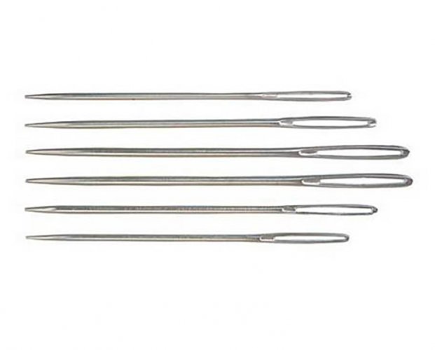 Parsinneula koko 24 tylppä 34mm 20 kpl, hinta 3,41€