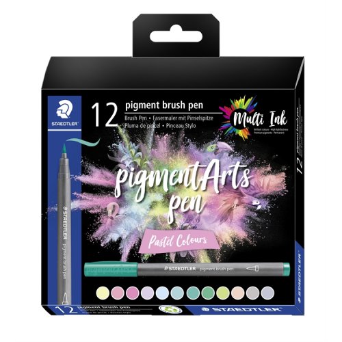 Pastellivärit Staedtler Pigment Brush Pen 371 /12, hinta 59,83€