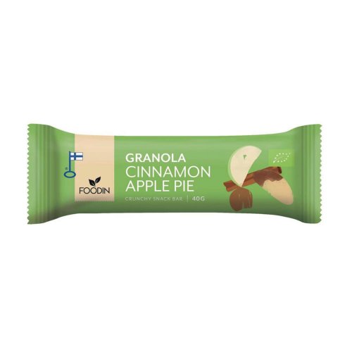 Patukka Foodin granola kaneli-omena 40g gluteeniton 12kpl, hinta 27,16€