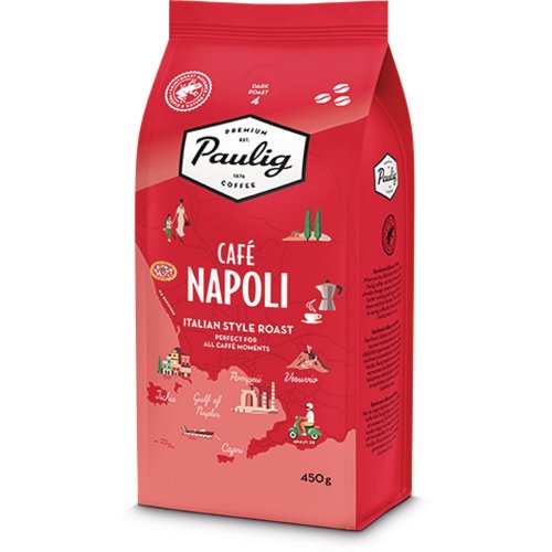 Paulig café napoli tumma paahto kahvipapu 450g, hinta 14,86€