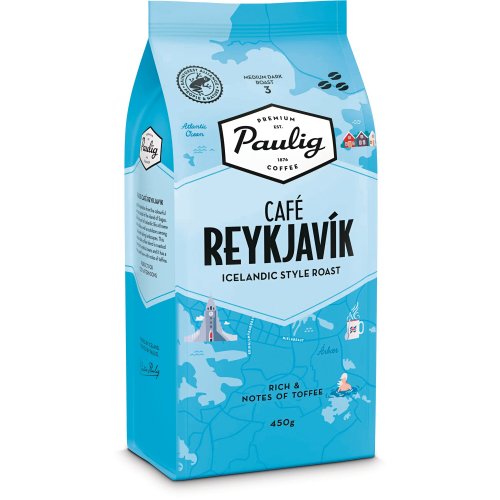 Paulig café reykjavik kahvipapu keskipaahto 450g, hinta 12,74€