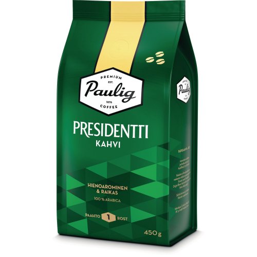 Paulig presidentti kahvipapu vaalea paahto 450g, hinta 15,75€