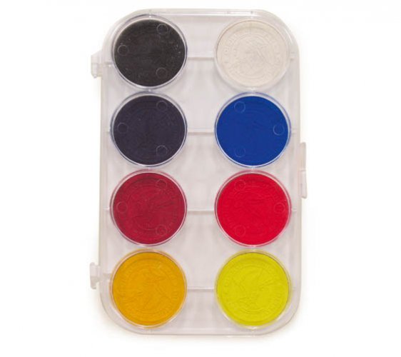 Peiteväripaletti Wennström 42 mm kovamuovi 8 väriä, hinta 17,98€