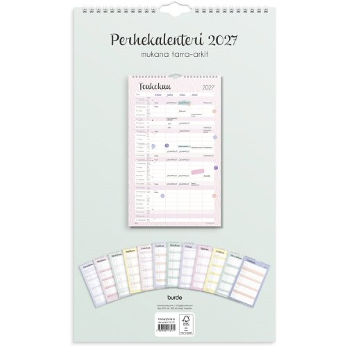 Perhekalenteri Pastelli 2027
