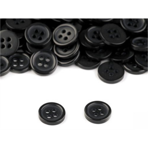 Perusnappi 10mm kiiltävä musta 100 kpl, hinta 7,98€