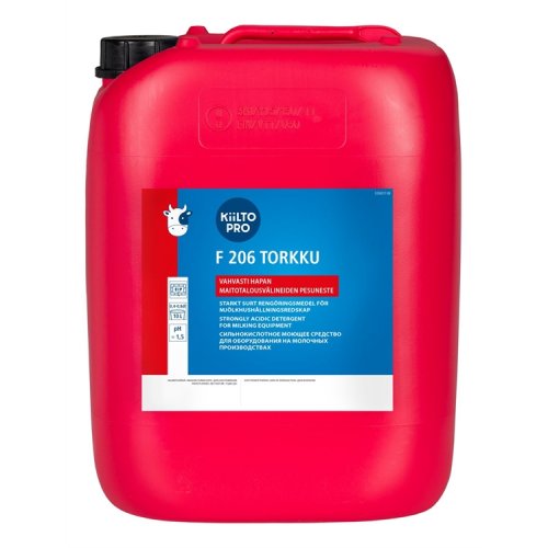 Pesuaine Vahvasti hapan Kiilto Pro F 206 Torkku 20L, hinta 180,41€