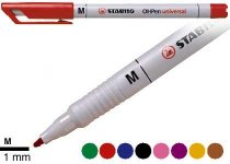 Piirtoheitinkynä Stabilo OHPen medium vesiliukoinen punainen