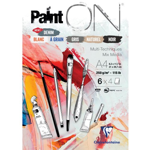 Piirustuslehtiö Clairefontaine painton n°6 a4, 24 arkkia, hinta 12,29€