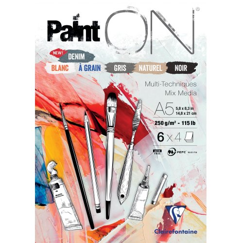 Piirustuslehtiö Clairefontaine painton n°6 a5, 24 arkkia, hinta 6,38€
