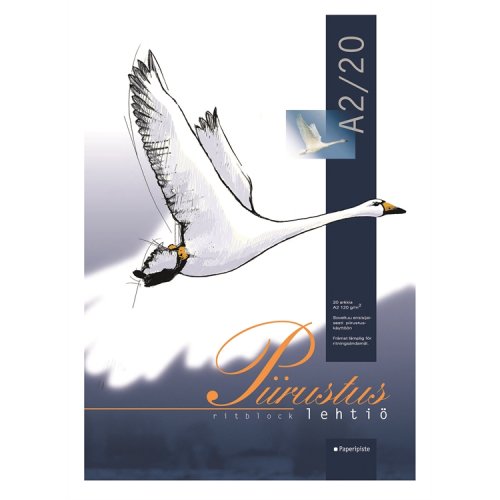 Piirustuslehtiö Paperipiste A2/20 120G, hinta 13,71€