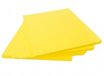 Piirustuspaperi A4/100 keltainen 120G