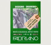 Piirustuspaperilehtiö Fabriano A3/25 200G