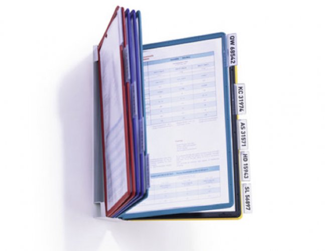 Pikahakuteline Durable Vario Wall A4 10 värikästä taskua, hinta 62,78€