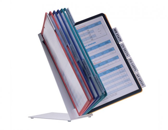 Pikahakuteline pöydälle Durable Vario A4 10 värikästä taskua, hinta 96,56€