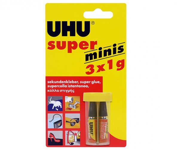 Pikaliima UHU Super Glue Minis 3 x 1 g, hinta 5,58€