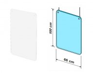 Pisarasuoja ripustettava 66 x 99 cm