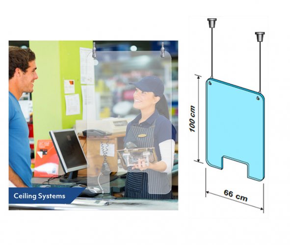 Pisarasuoja ripustettava 66 x 99 cm + kiinnitys, hinta 28,73€