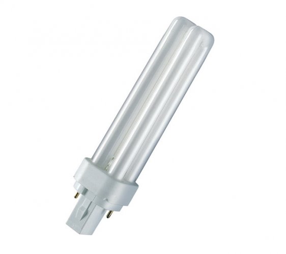 Pistokantalamppu Osram Lulux D 18W/830 G24D-2, hinta 2,91€