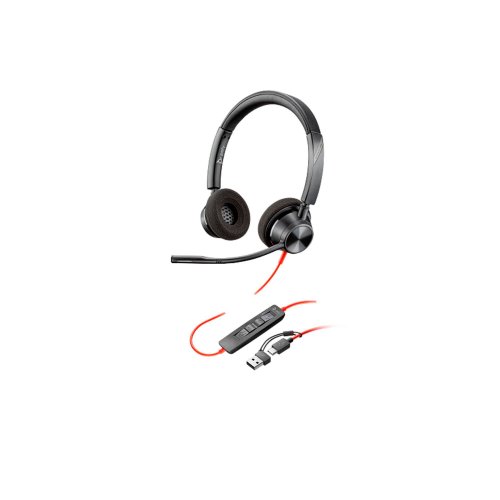 Poly blackwire 3320 stereo usb-c -kuuloke langallinen, hinta 50,97€