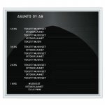 Porrastaulu / nimitaulu 750 x 900 mm