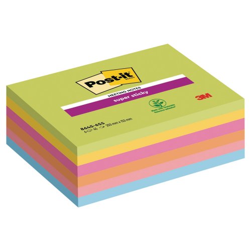 post-it ssmeetingnotes203x152mm väriv, hinta 27,59€