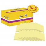 Post-it super sticky value pack notes 76x76mm yellow - pack of 16 pads 16kpl