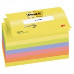 Post it z-notes notes 127 x 76mm assorted neon colours - pack of 6 pads 6kpl