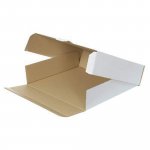 Postituskotelo kansiolle 325x295x77 mm valkoinen 50kpl