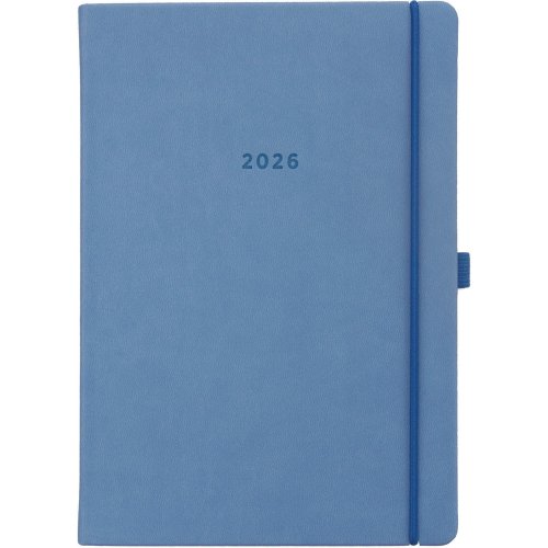 Pöytäkalenteri 2026 Ajasto color a5 sininen 148 x 210mm, hinta 20,39€