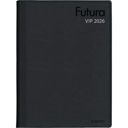 Pöytäkalenteri 2026 Ajasto futura vip musta 210 x 297mm, hinta 65,59€