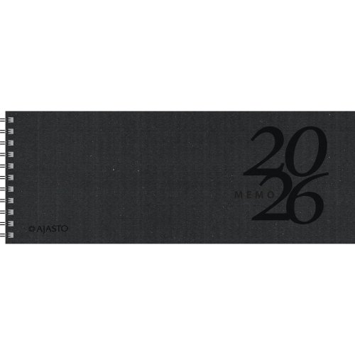 Pöytäkalenteri 2026 Ajasto memo eko 255 x 95mm, hinta 6,12€
