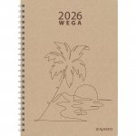 Pöytäkalenteri 2026 Ajasto wega eko beige 148 x 210mm