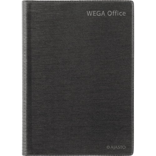Pöytäkalenteri 2026 Ajasto wega office tummanharmaa 148 x 210mm, hinta 20,36€
