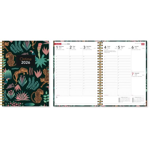 Pöytäkalenteri 2026 Cc 2046 ontime pantteri 148 × 210mm, hinta 16,22€