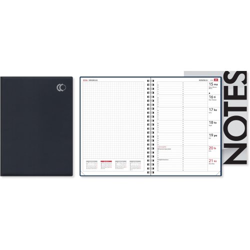 Pöytäkalenteri 2026 Cc 2406 uniplanner sininen 148 × 210mm, hinta 13,93€