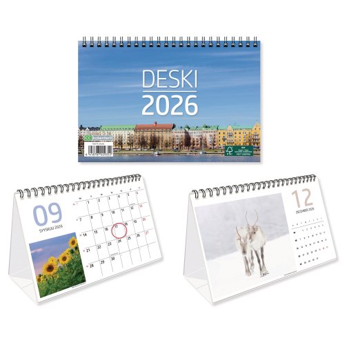 Pöytäkalenteri 2026 Cc 2626 deski 210 x 140mm, hinta 13,46€
