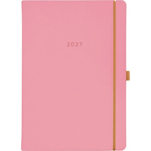 Pöytäkalenteri 2027 Ajasto color a5 pinkki 148 x 210mm, hinta 18,01€