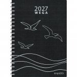 Pöytäkalenteri 2027 Ajasto wega eko musta 148 x 210mm