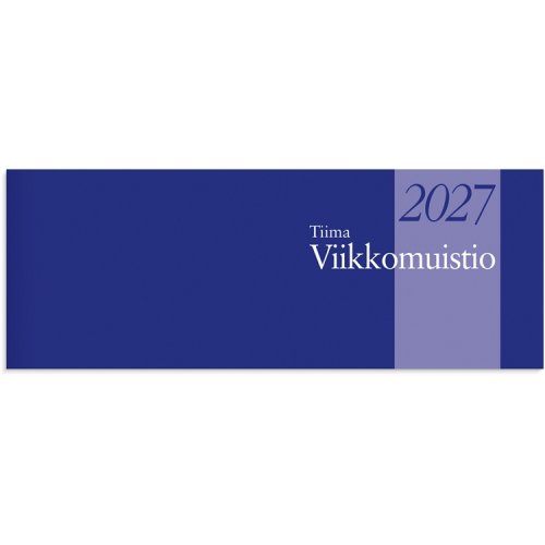 Pöytäkalenteri 2027 Tiima Viikkomuistio sidottu, hinta 1,02€