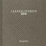 Pöytäkalenteri Päiväneliö snake 2016 hopea