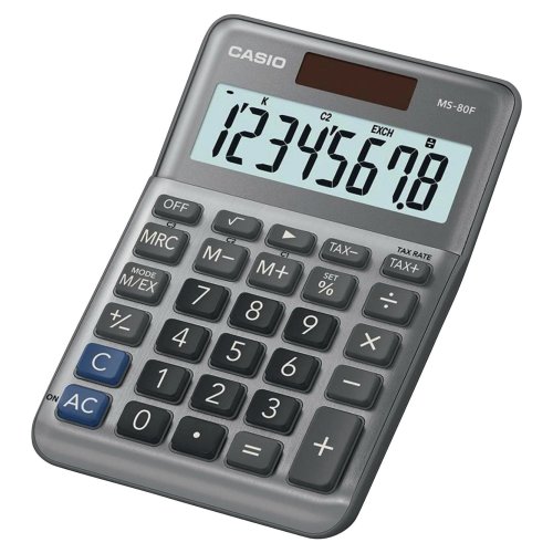 Pöytälaskin Casio ms-80f 8 numeron näyttö, hinta 12,29€