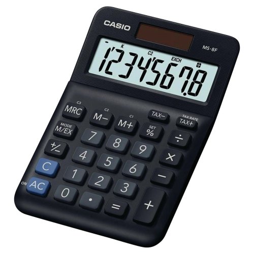 Pöytälaskin Casio ms-8f mini 8 numeron näyttö, hinta 11,70€