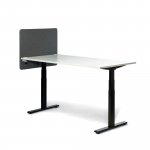 Pöytäsermi savio 09 800x650mm harmaa, sivuun asennettava