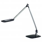 Pöytävalaisin Meet jim led musta-hopea