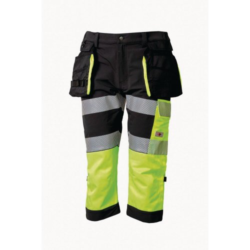 Priha 4330 high vis stretch capri lk1 musta/keltainen 50, hinta 76,31€