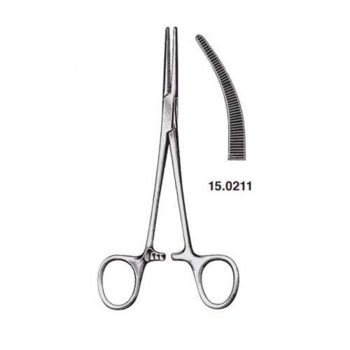 Suonipuristimet Pro-med crile kaarevat 14cm, hinta 57,40€